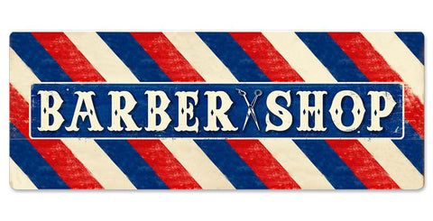 BARBER-SHOP-LARGE-DOUBLE-SIDED-Vintage-Sign-Metal-Sign