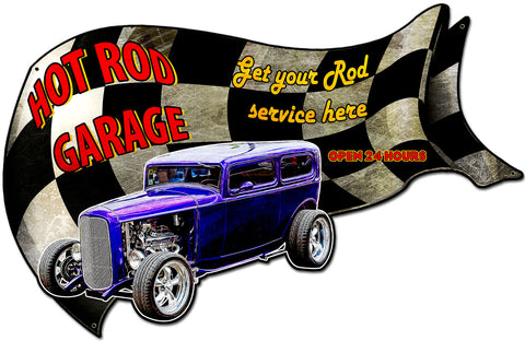 Hot Rod Garage Vintage Sign Metal Sign