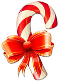 Candy Cane Ribbion Vintage Sign Metal Sign