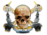 Skull Bolt Hoist The Flag Metal Sign