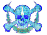 Skull Bolt Welcome To The Real World Metal Sign