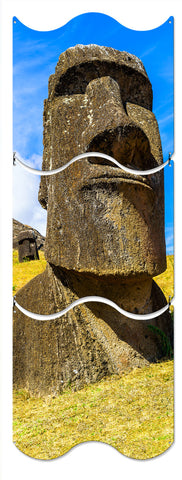 Moai Statue Metal Sign