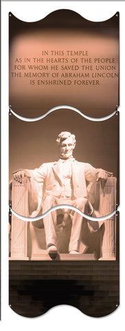 Lincoln Memorial Metal Sign