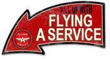 Fill Up With Flying A Service Arrow Metal Sign