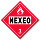 NEXEO Flammable Placard Metal Sign