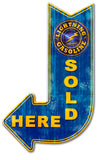 Lightning Sold Here Arriw Metal Sign