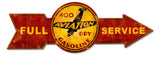 Full-Service-400-Aviation-Dry-Gasoline-Metal-Sign