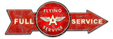 Full Service Flying A Metal Sign