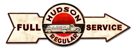 Full Service Hudson Regular Metal Sign
