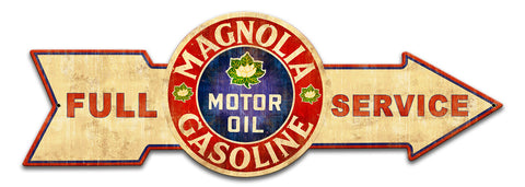 Full-Service-Magnolia-Gasoline-Metal-Sign