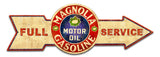 Full Service Magnolia Gasoline Metal Sign