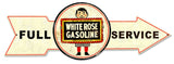 Full-Service-White-Rose-Gasoline-Metal-Sign