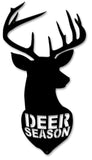 Deer Season Silhoutte Metal Sign