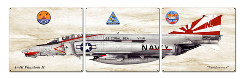 F-4B Phantom II Metal Sign