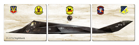 F-117A Nighthawk Metal Sign