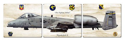 Thunderbolt II Metal Sign