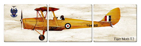 Tiger Moth T.2 Metal Sign