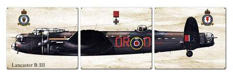 Lancaster B.III Metal Sign