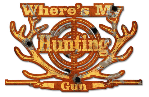 My Lucky Hunting Shirt Vintage Sign Metal Sign