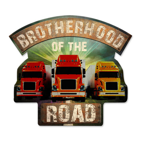 Brotherhood Of The Road Vintage Sign Metal Sign