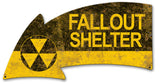 Fallout Shelter Arrow Vintage Sign Metal Sign