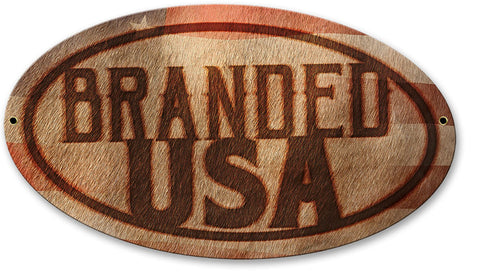 Branded USA Vintage Sign Metal Sign