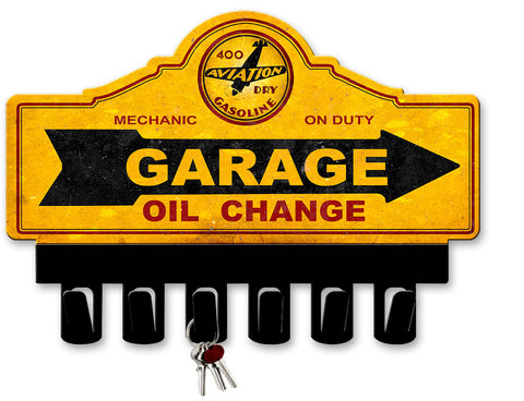 400 Aviation Dry Gasoline Key Hanger Vintage Sign Metal Sign