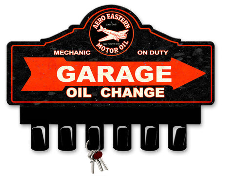 Aero-Eastern-Gas-Key-Hanger-Vintage-Sign-Metal-Sign