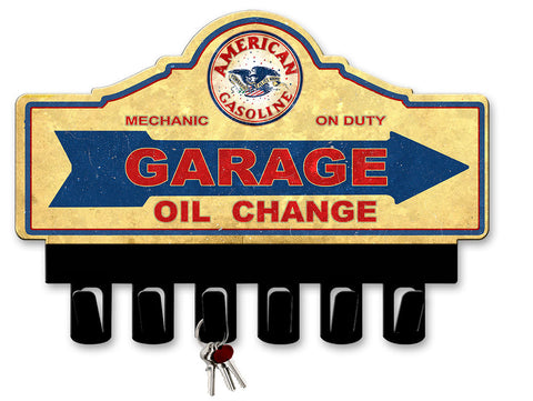 American-Gas-Key-Hanger-Vintage-Sign-Metal-Sign