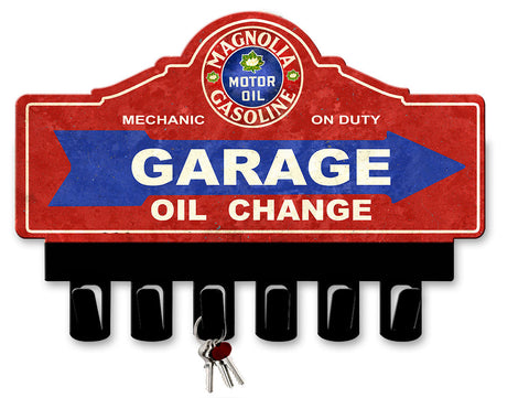 Magnolia-Gasoline-Key-Hanger-Vintage-Sign-Metal-Sign