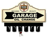 White Rose Gasoline Key Hanger Vintage Sign Metal Sign