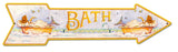 Mermaid Bath Arrow Grunge Vintage Sign Metal Sign