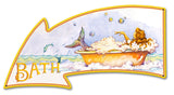 Mermaid Bath Vintage Sign Metal Sign