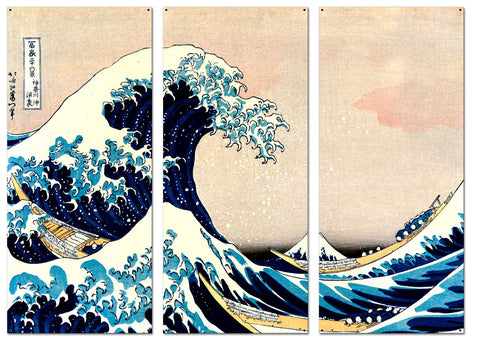 Great Wave Vintage Sign Metal Sign