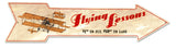 Flying Lessons Arrow Vintage Sign Metal Sign