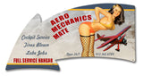Aero Mechanics Mate Full Service Arrow Vintage Sign Metal Sign