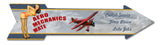 Aero Mechanics Mate Full Service Arrow Vintage Sign Metal Sign