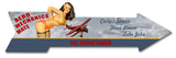 Aero Mechanics Arrow Vintage Sign Metal Sign