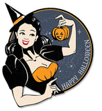 Witch Happy Halloween Vintage Sign Metal Sign