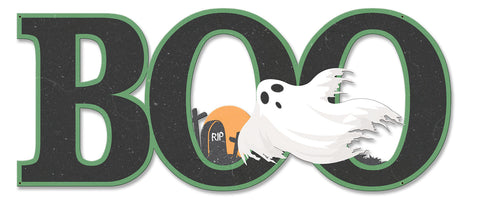 BOO-Ghost-Large-Vintage-Sign-Metal-Sign