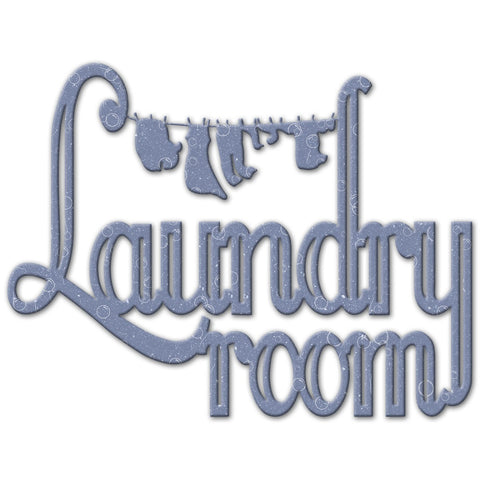 Laundry Room Clothes Line Silhouette Vintage Sign Metal Sign