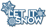 Let It Snow Vintage Sign Metal Sign