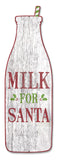 Milk For Santa Vintage Sign Metal Sign