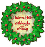 Deck The Halls Vintage Sign Metal Sign