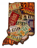 Indiana License Plates Vintage Sign Metal Sign