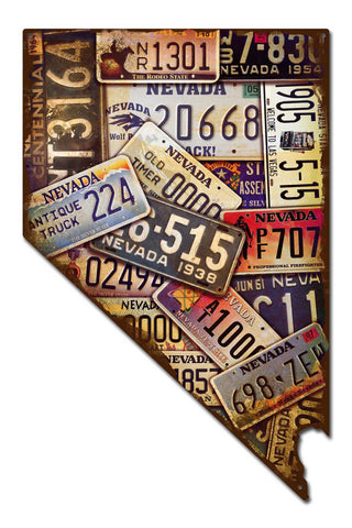 Nevada License Plates Vintage Sign Metal Sign