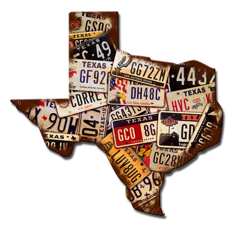 Texas-License-Plates-Vintage-Sign-Metal-Sign