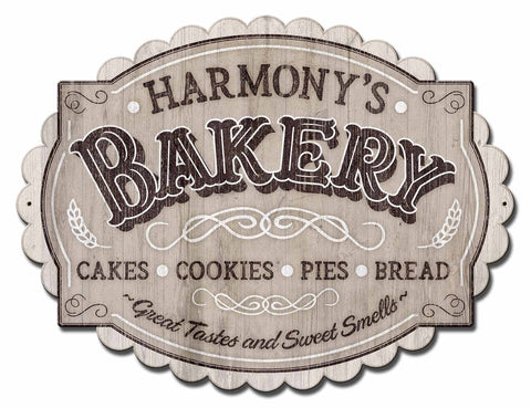 Bakery  Vintage Sign   Personalized Metal Sign