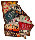 Georgia License Plates Vintage Sign Metal Sign