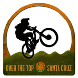 Over The Top Santa Cruz Vintage Sign Metal Sign